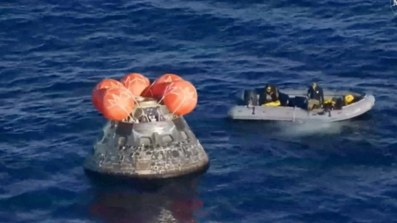 Ameriza Artemis II en Océano Pacífico