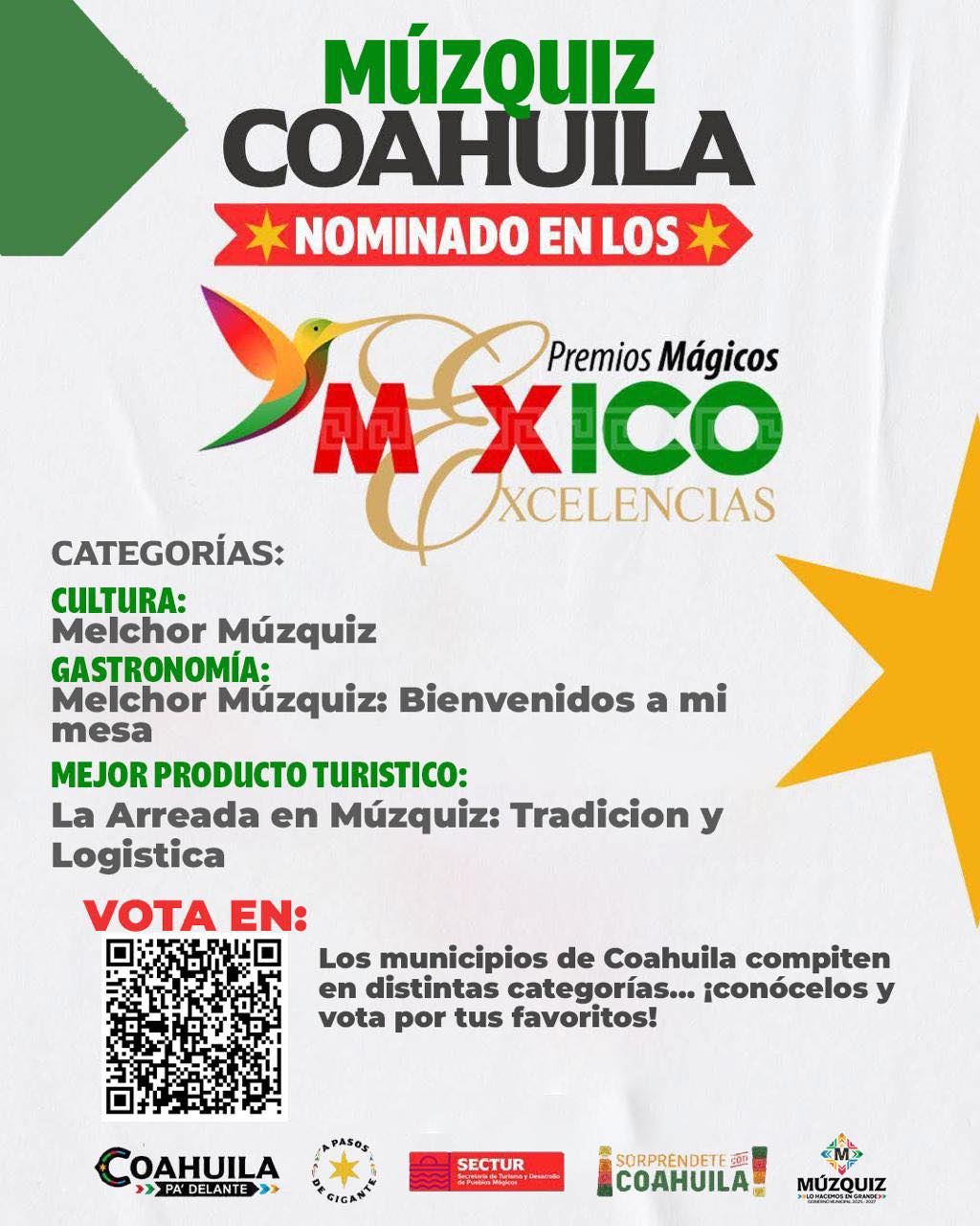 Nominan a Múzquiz a los “Premios Mágicos”