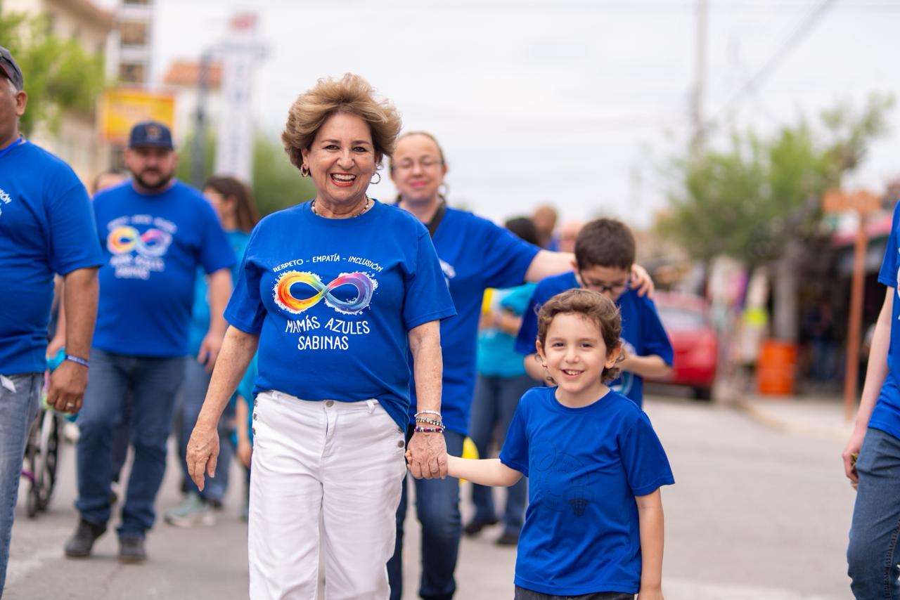 RESPALDA SABINAS LA MARCHA PRO VISUALIZACIÓN DEL AUTISMO