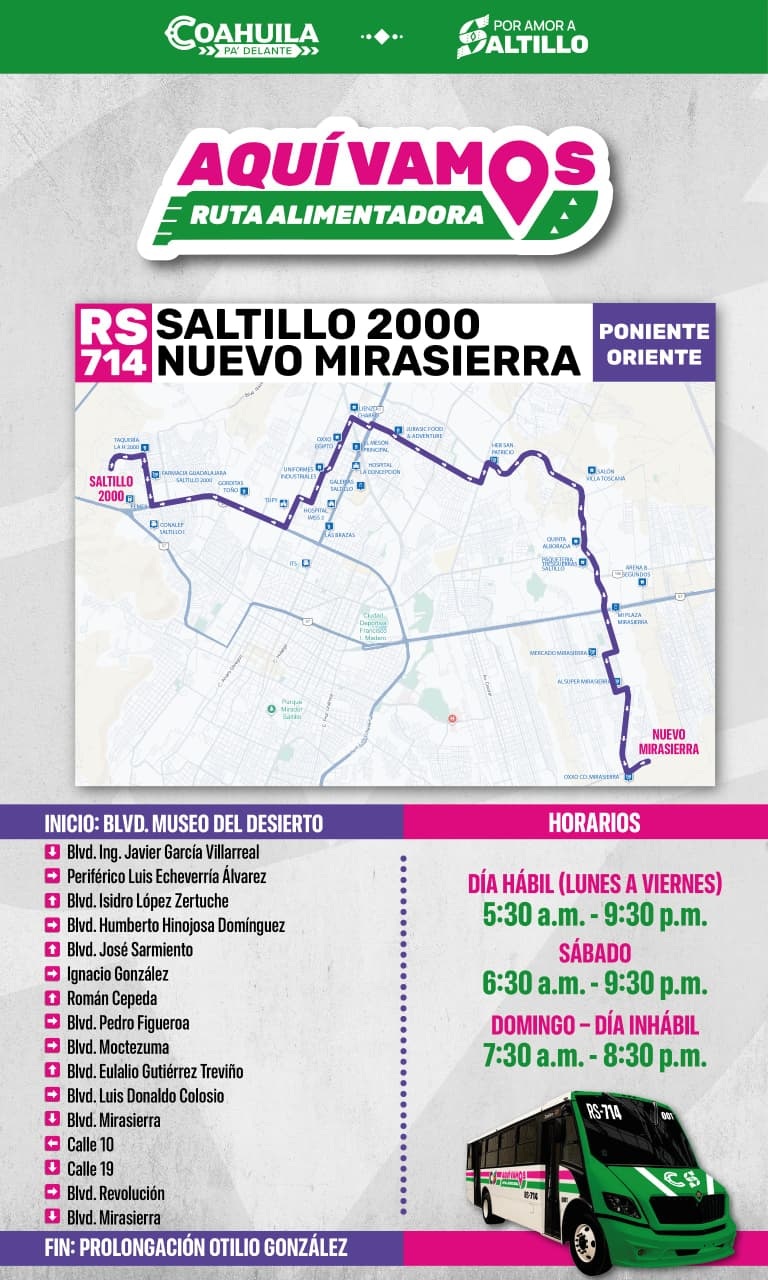 Cumple Javier Díaz meta: inician rutas alimentadoras