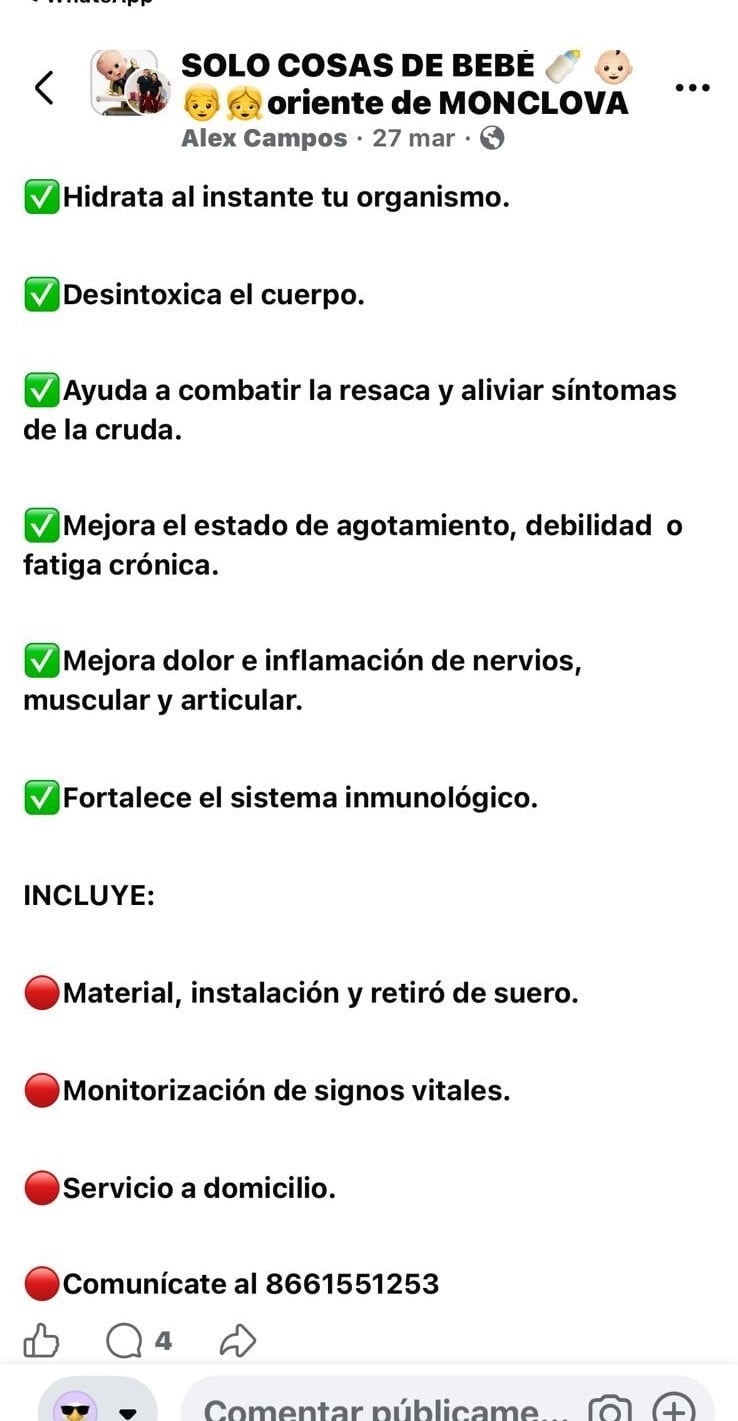 Ofrecen en Monclova los “sueros milagro” 