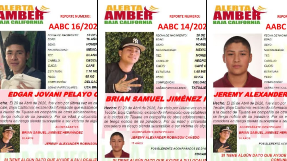 Buscaban empleo en Tijuana y desaparecieron: el caso de Brian, Édgar y Jeremy, de 15 y 16 años